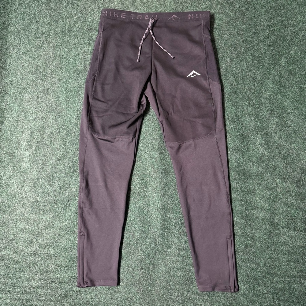 Nike Trail Men’s Size Large Lunar Ray Winter Running Tights Black FB8599-010